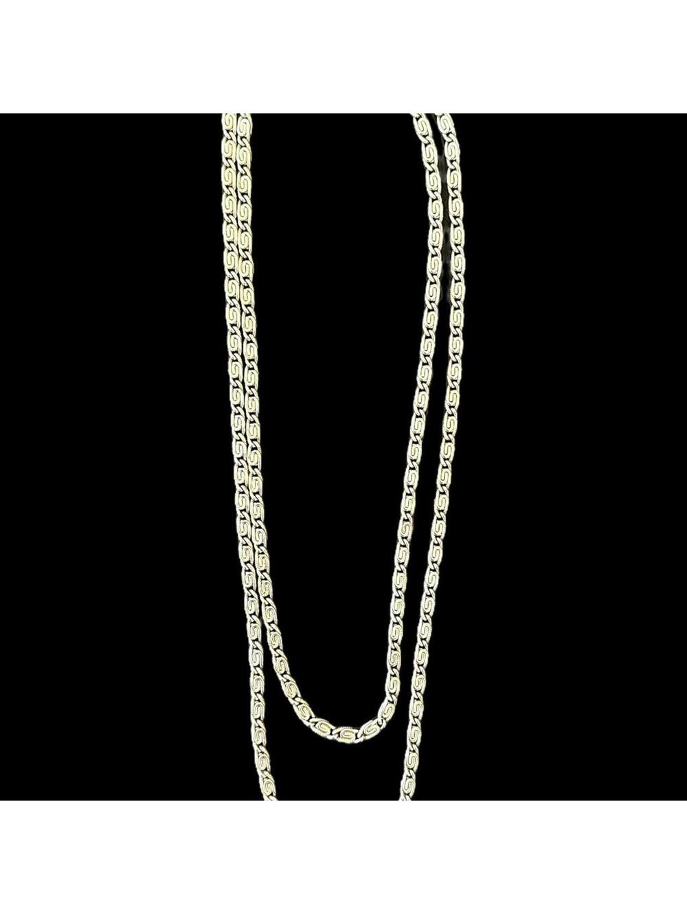 Vintage‎ Silver Tone Chunky Chain Necklace